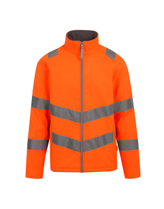 Regatta TRA712 Hi-Vis Pro Contract Ablaze 2 Layer Softshell Jacket (Class 3) - COOZO