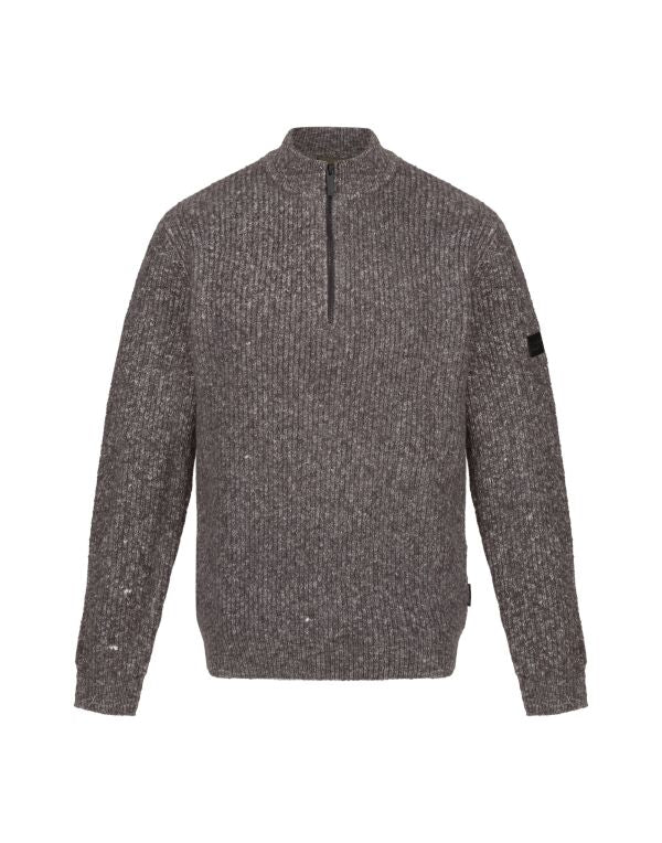 Regatta TRF673 Soloman Zip Neck Knitted Pullover - COOZO