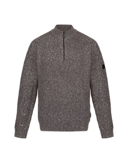 Regatta TRF673 Soloman Zip Neck Knitted Pullover - COOZO