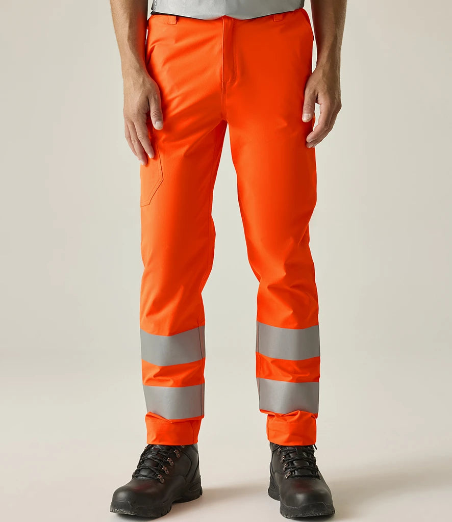 COOZO-Regatta High Visibility Pro Contract Stretch Action Trousers