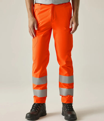 COOZO-Regatta High Visibility Pro Contract Stretch Action Trousers
