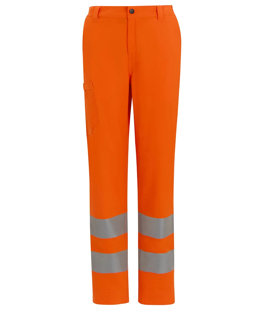 Regatta TRJ629R High Visibility Pro Contract Stretch Action Trousers - COOZO