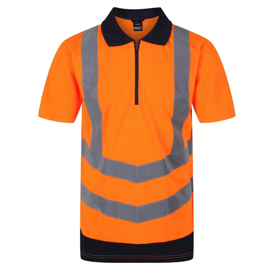 Regatta TRS189 Hi-Vis Pro Contrast Piqu Polo Shirt - COOZO