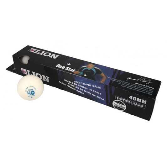 Lion TTBL1 Table Tennis Balls Lion 1* White - COOZO