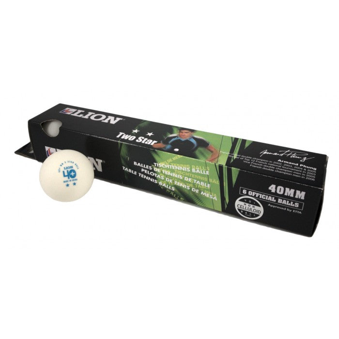 Lion TTBL2 Table Tennis Balls Lion 2* White - COOZO