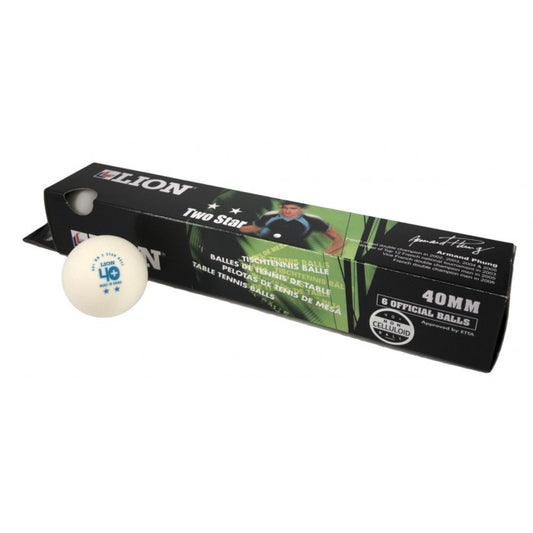 Lion TTBL2 Table Tennis Balls Lion 2* White - COOZO