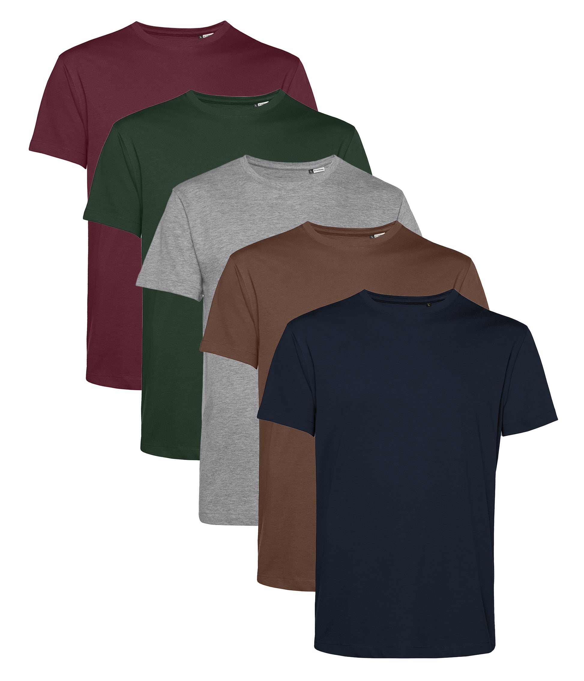 B&C TU01B Men's Organic E150 Tee (Pack of 5) - COOZO