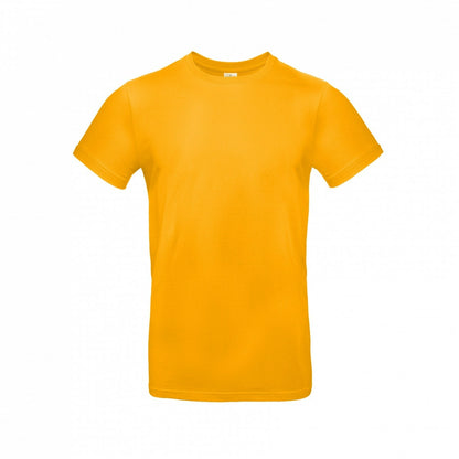 B&C TU03T Men's #E190 short sleeve t-shirt 100% Pre-shrunk ringspun cotton Thin collar rib Tubular construction rich color - COOZO