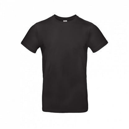 B&C TU03T Men's #E190 short sleeve t-shirt 100% Pre-shrunk ringspun cotton Thin collar rib Tubular construction Dark color - COOZO