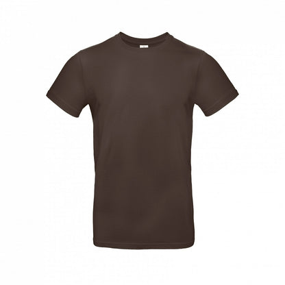 B&C TU03T Men's #E190 short sleeve t-shirt 100% Pre-shrunk ringspun cotton Thin collar rib Tubular construction Dark color - COOZO