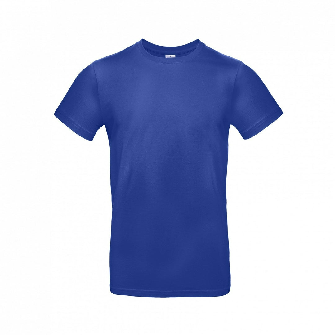 B&C TU03T Men's #E190 short sleeve t-shirt 100% Pre-shrunk ringspun cotton Thin collar rib Tubular construction Dark color - COOZO