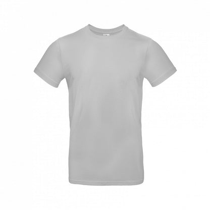 B&C TU03T Men's #E190 short sleeve t-shirt 100% Pre-shrunk ringspun cotton Thin collar rib Tubular construction Light color - COOZO