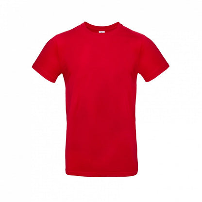 B&C TU03T Men's #E190 short sleeve t-shirt 100% Pre-shrunk ringspun cotton Thin collar rib Tubular construction rich color - COOZO