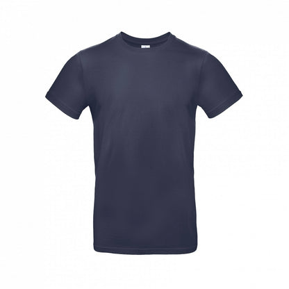 B&C TU03T Men's #E190 short sleeve t-shirt 100% Pre-shrunk ringspun cotton Thin collar rib Tubular construction Dark color - COOZO