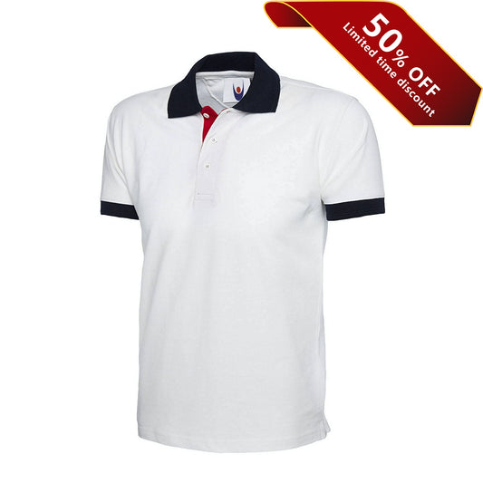 Uneek Clothing UC107 Contrast Polo Shirt