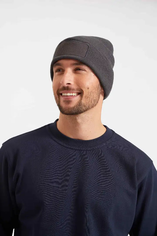 COOZO-Rectangular Patch Beanie