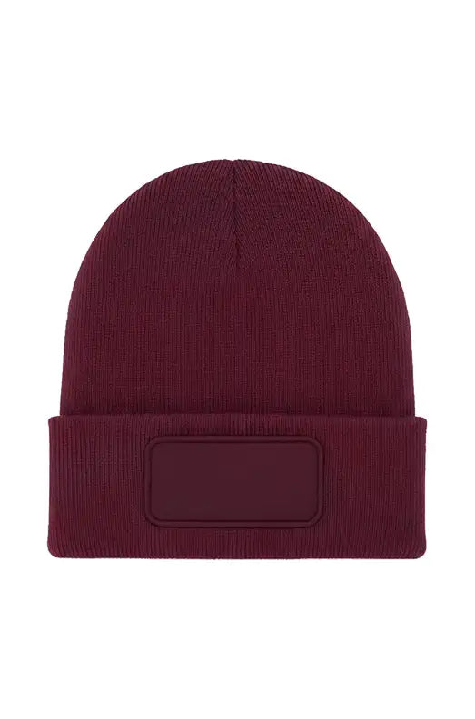 Uneek Clothing UC411 Rectangular Patch Beanie - COOZO