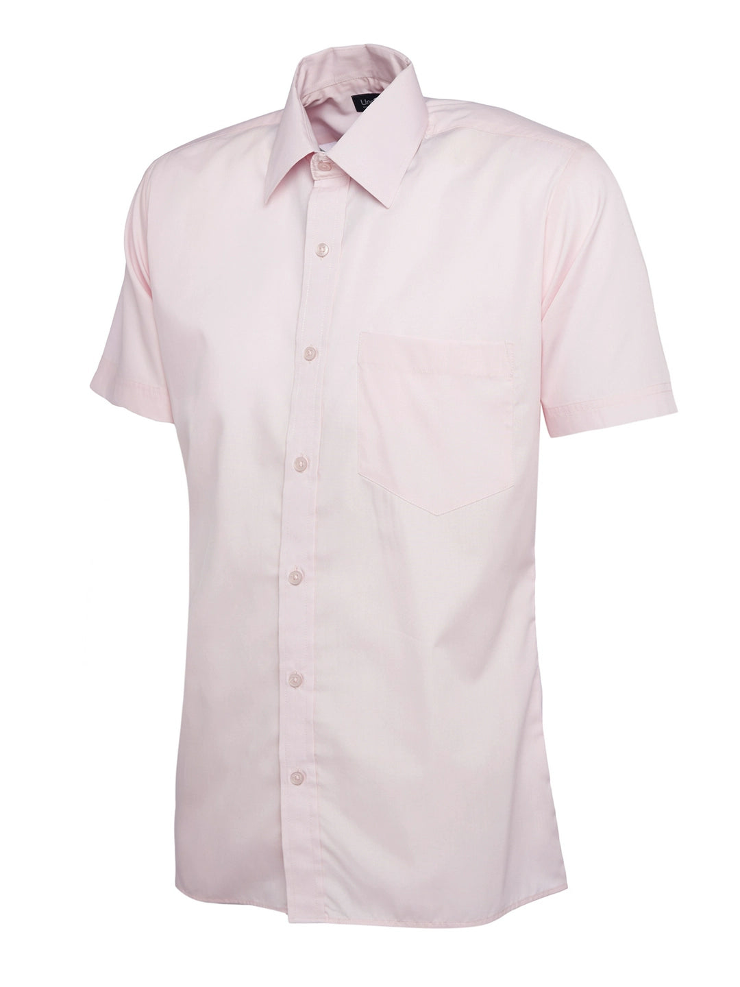 Uneek Clothing UC710 Mens Poplin Half Sleeve Shirt Main color - COOZO