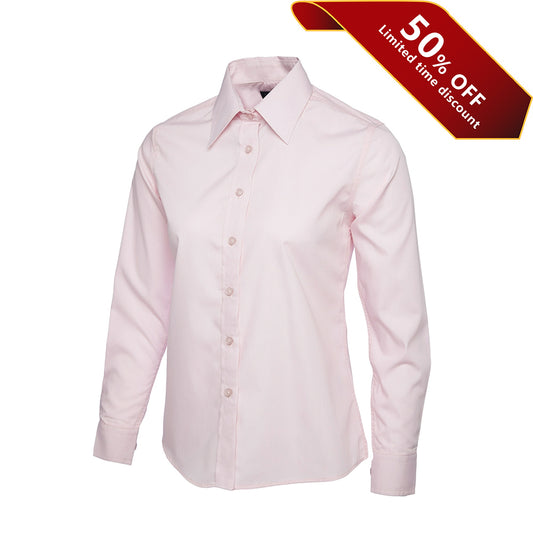 Uneek Clothing UC711 Ladies Poplin Full Long Sleeve Shirt