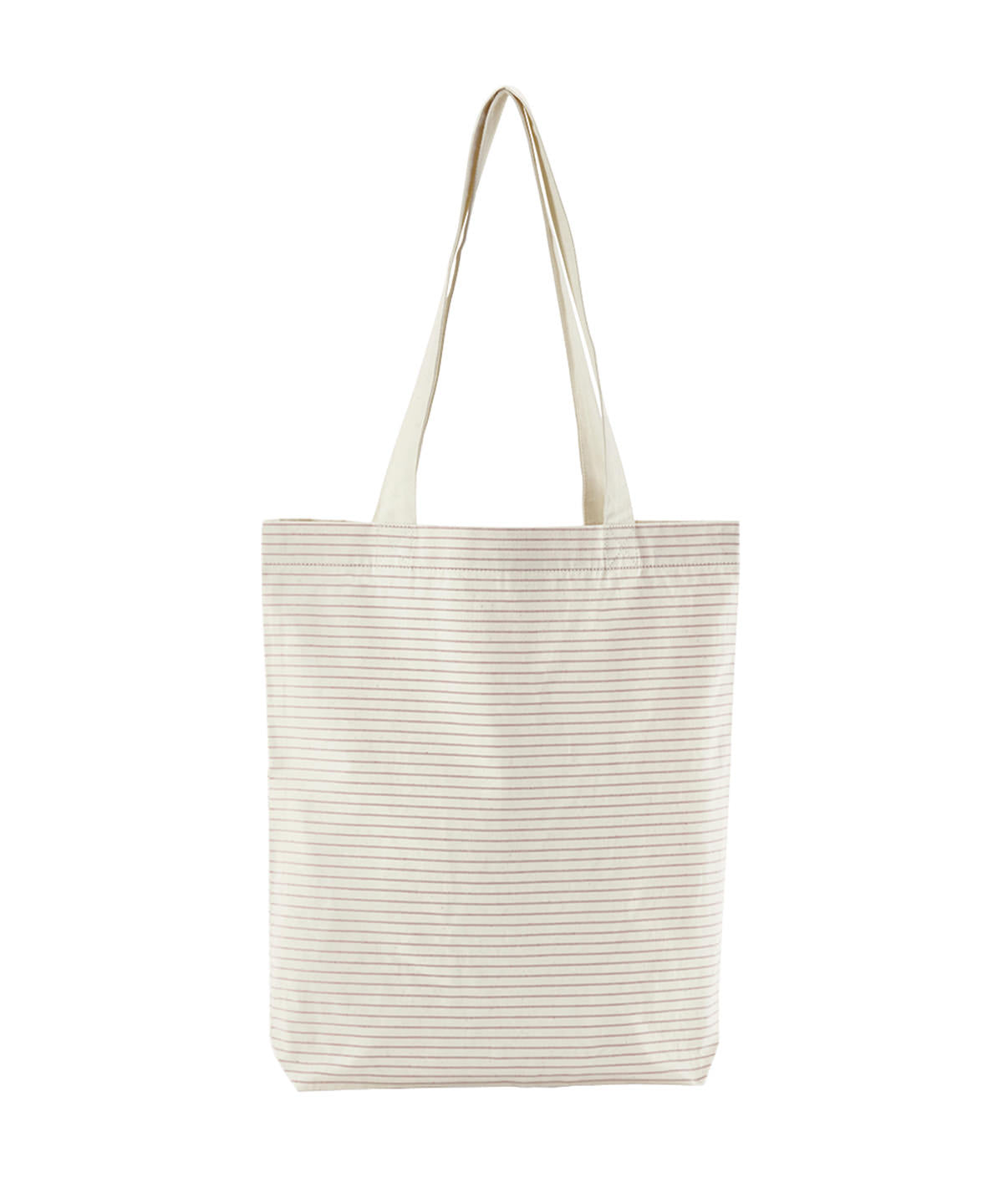 Westford Mill W251 Westford Mill Striped Organic Cotton Tote Bag - COOZO