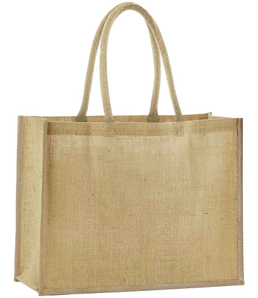 Westford Mill W470 Westford Mill Natural Starched Jute Classic Shopper - COOZO