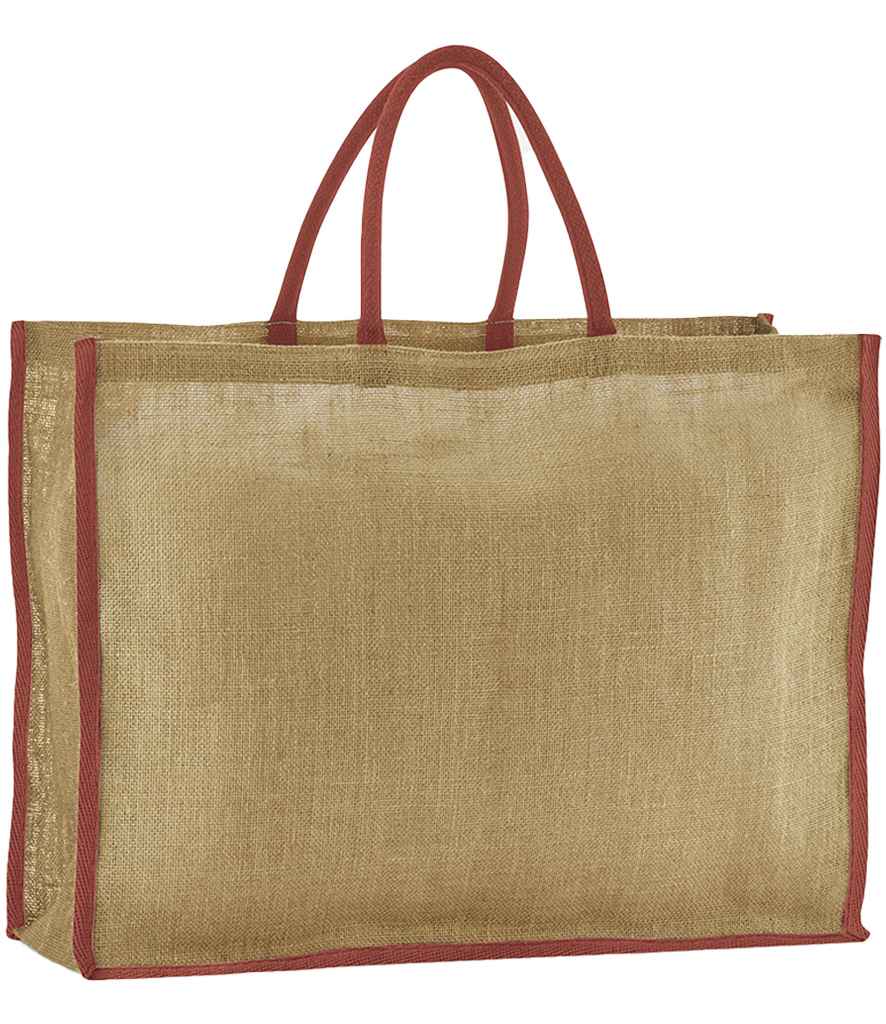 Westford Mill W475 Westford Mill Natural Starched Jute Market Shopper - COOZO