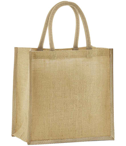 Westford Mill W477 Westford Mill Natural Starched Jute Mini Gift Bag - COOZO