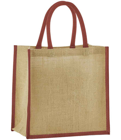Westford Mill W477 Westford Mill Natural Starched Jute Mini Gift Bag - COOZO