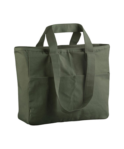 Westford Mill W604 Double Handle Cargo Pocket Tote