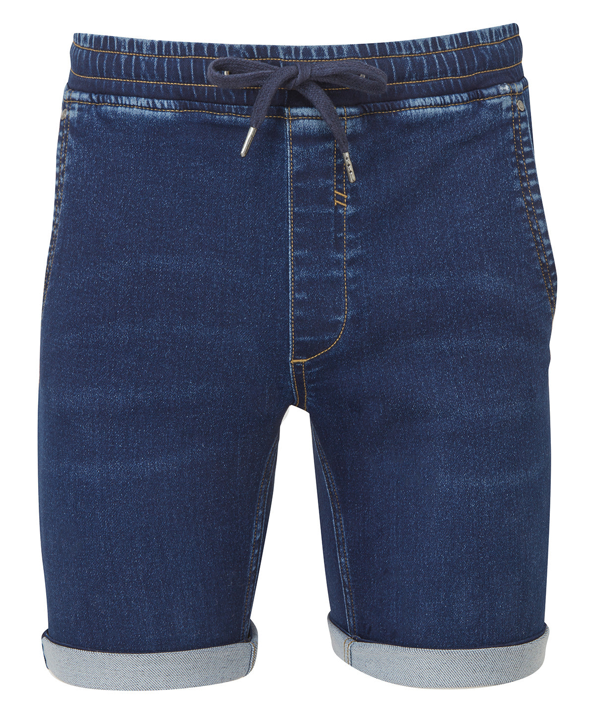 Wombat WB907 Men?¡¥s  denim drawstring special wash lived-in look shorts - COOZO