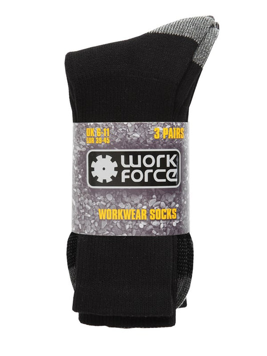 Work Force WFH0095 Classic Work Wear 3 Pack Sock - COOZO