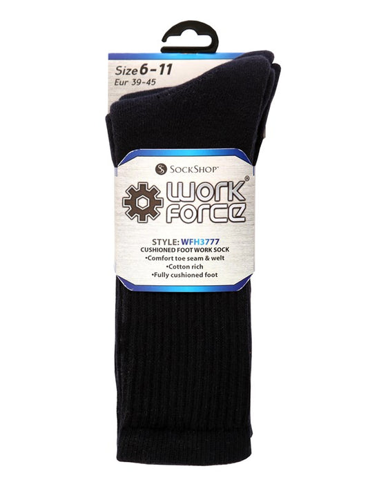 Work Force WFH3777 Cotton Rich 2 Pair Sock - COOZO