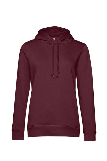 B&C WW34B Women's Organic Hooded Sweat herringbone necktape single jersey lined hood  Cotton - Organic Main color - COOZO