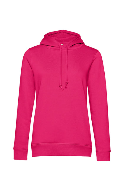 B&C WW34B Women's Organic Hooded Sweat herringbone necktape single jersey lined hood  Cotton - Organic Main color - COOZO