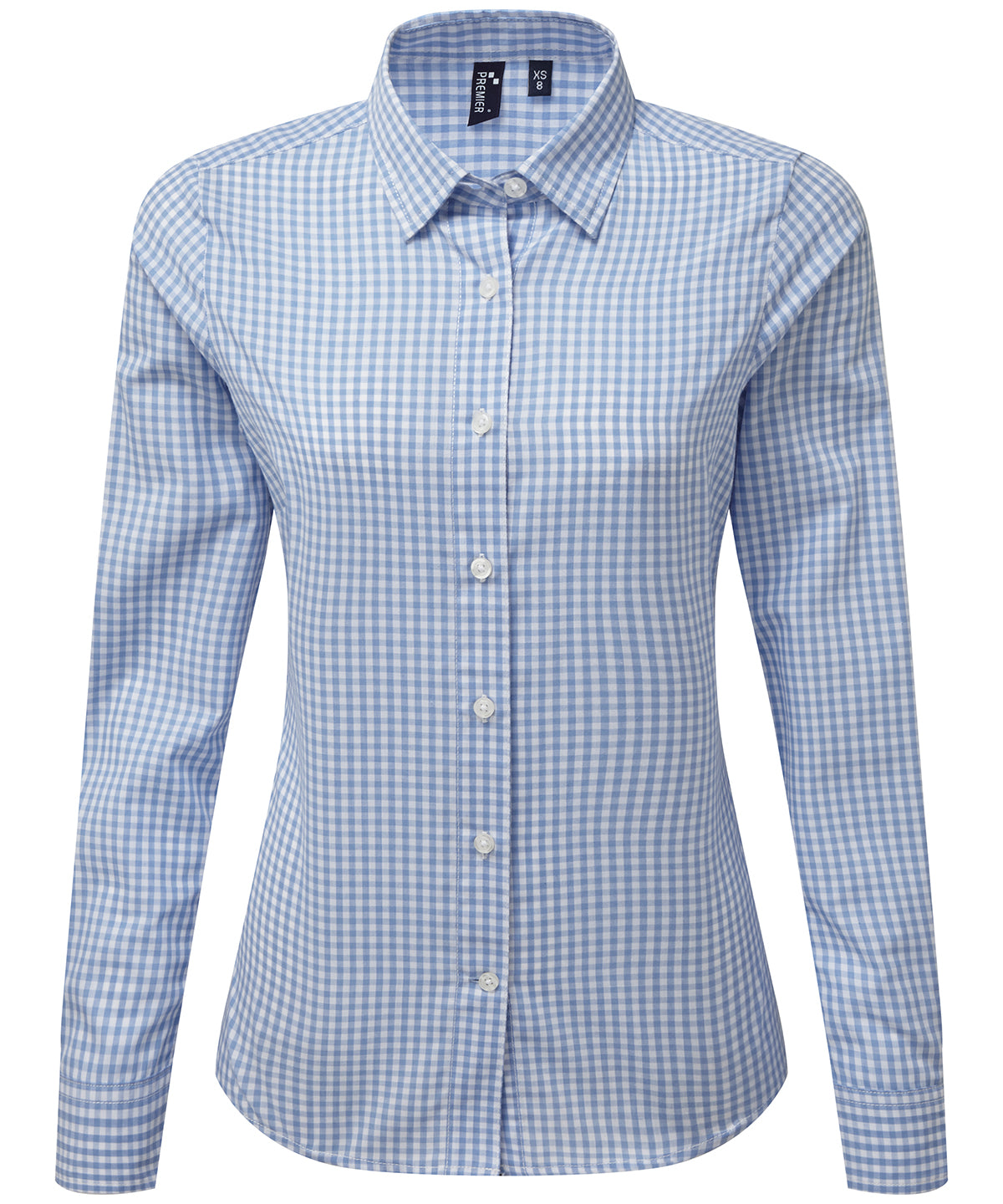Premier PR352 Women's Maxton check long sleeve shirt - COOZO