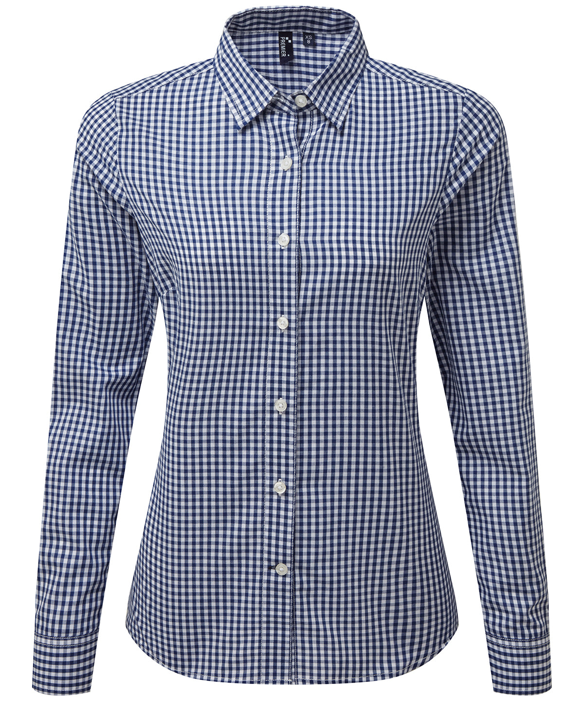 Premier PR352 Women's Maxton check long sleeve shirt - COOZO
