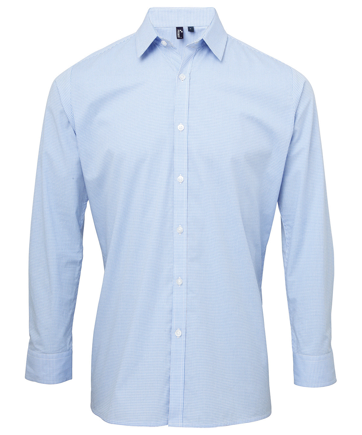 Premier PR220 Gingham Long Sleeve Shirt - COOZO