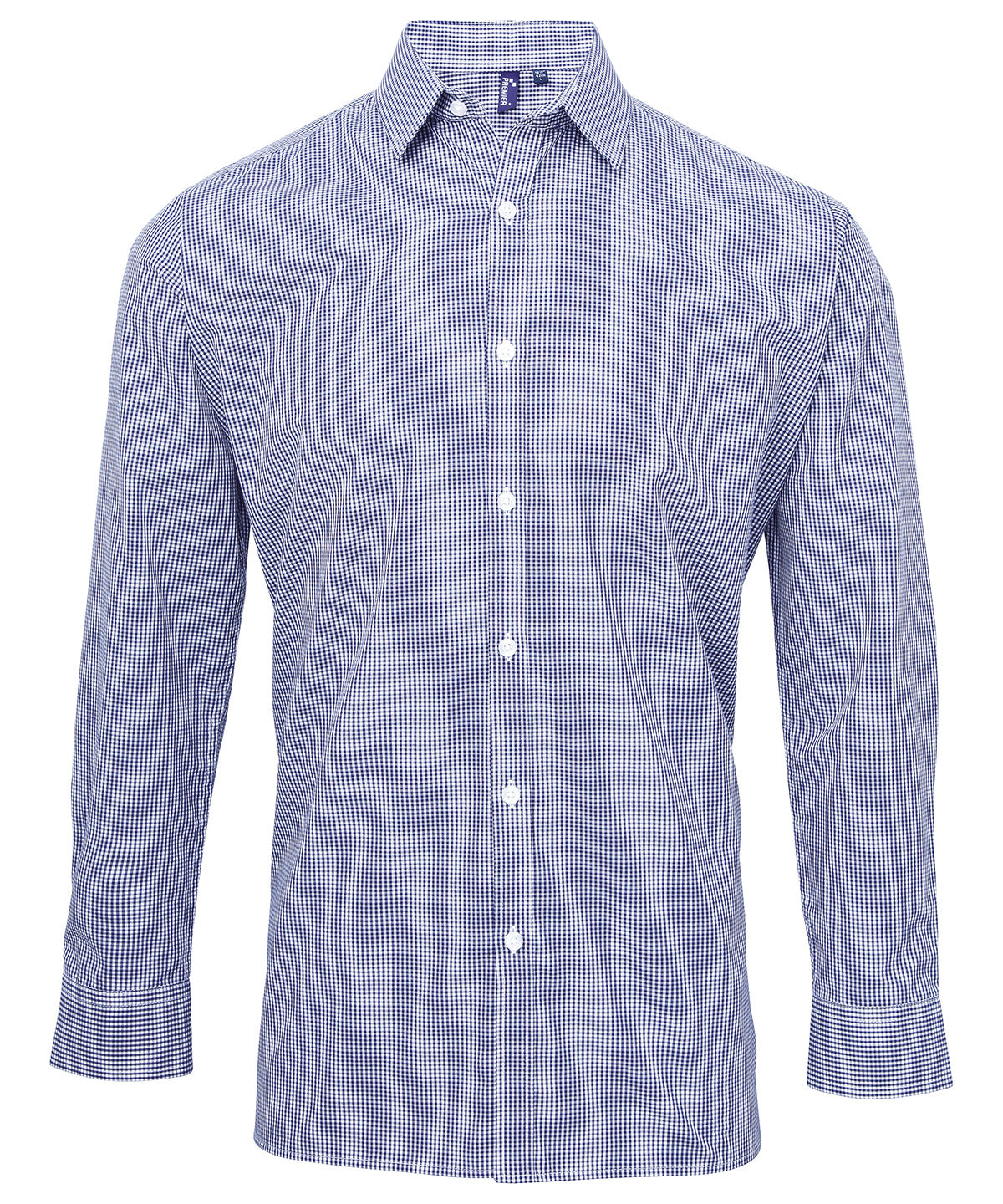 Premier PR220 Gingham Long Sleeve Shirt - COOZO