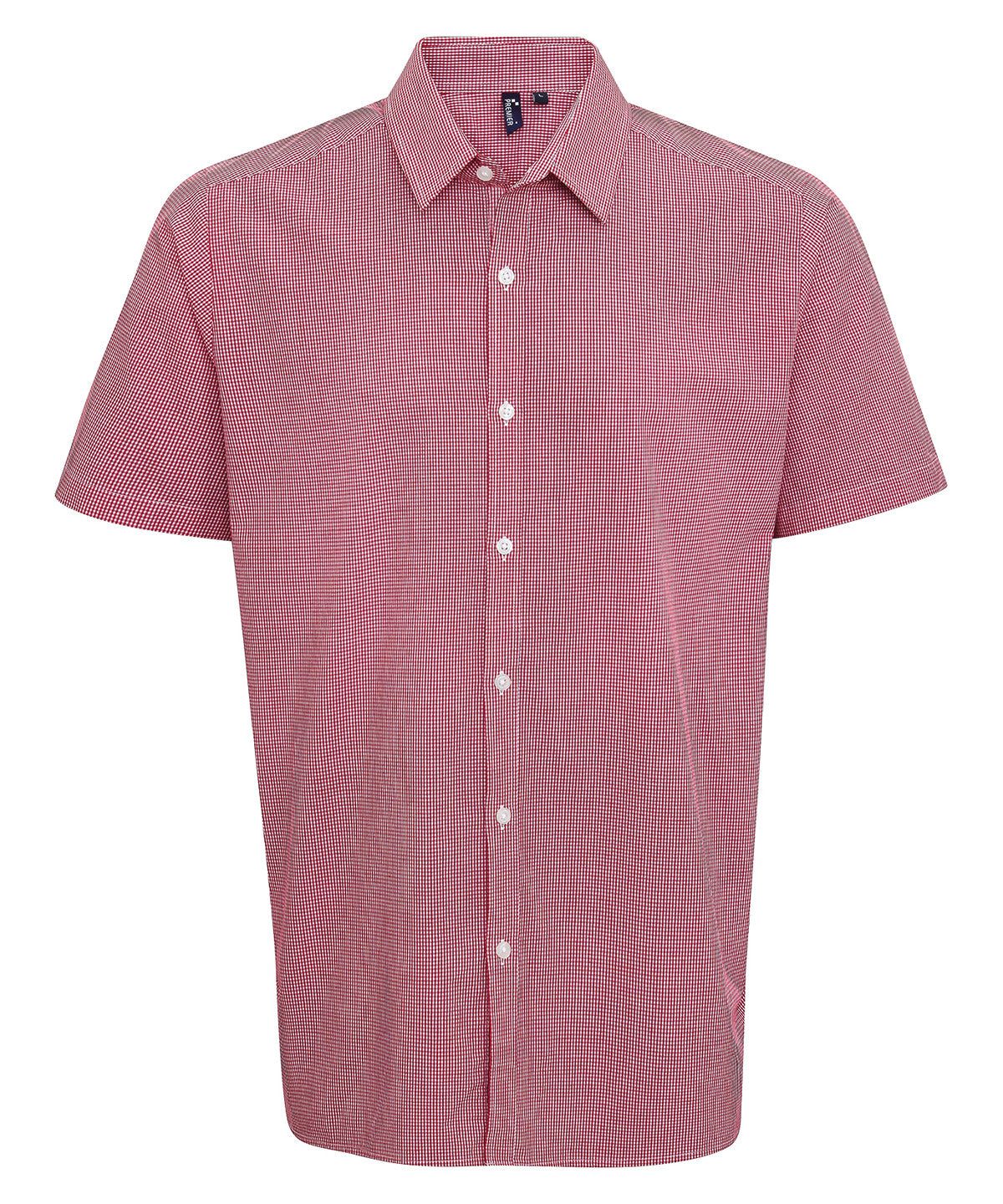 Premier PR221 Gingham Short Sleeve Shirt - COOZO