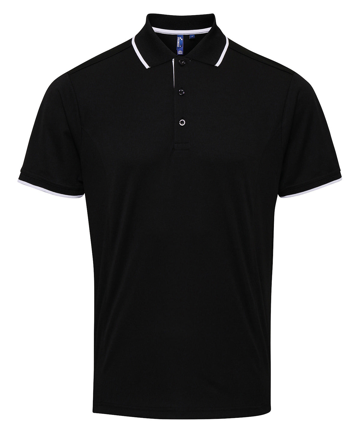 Premier PR618 Contrast Coolchecker Piqu Polo Shirt - COOZO