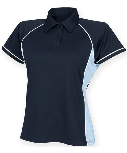 Finden and Hales LV371 Ladies Performance Piped Polo Shirt - COOZO