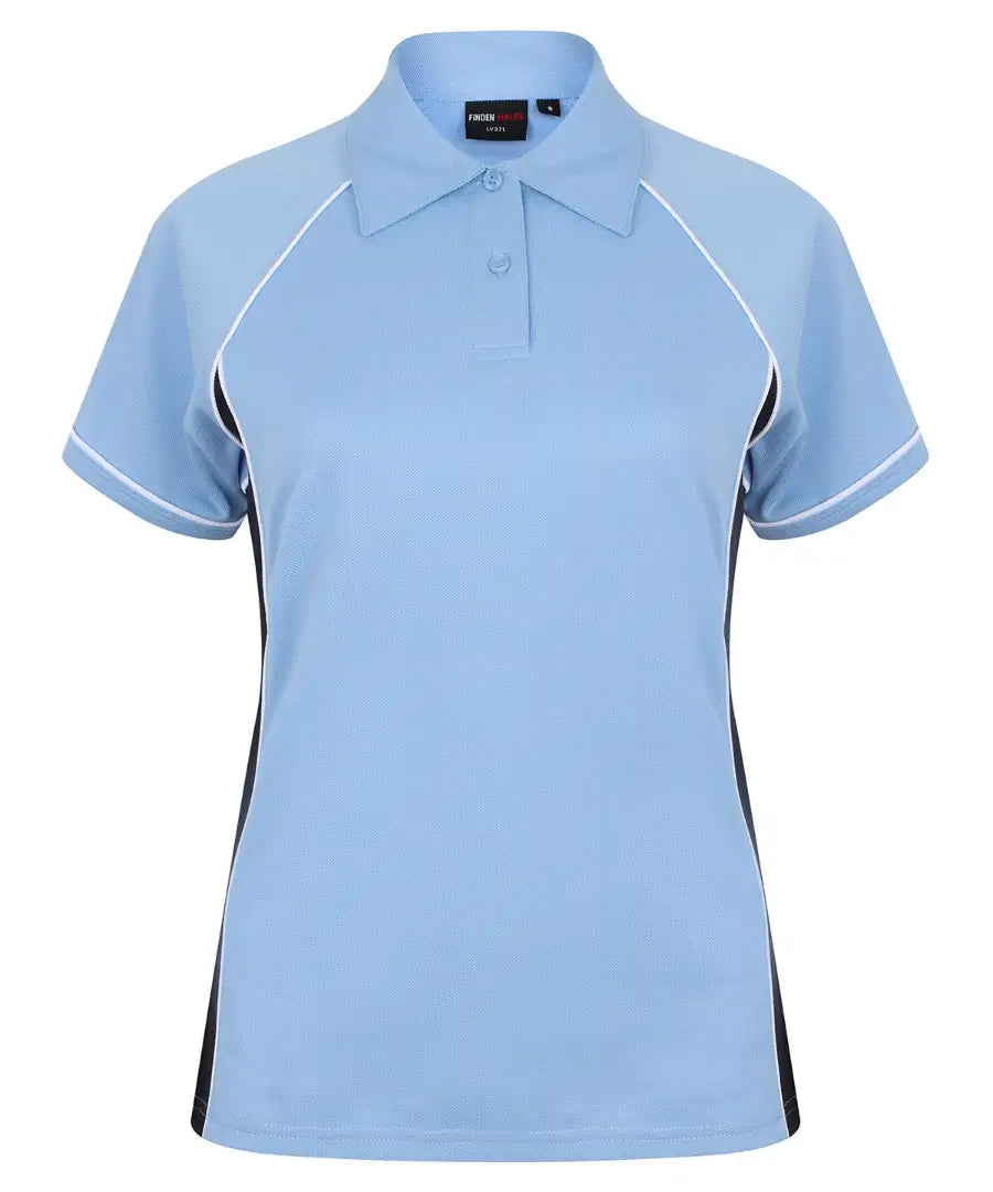 Finden and Hales LV371 Ladies Performance Piped Polo Shirt - COOZO