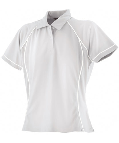 Finden and Hales LV371 Ladies Performance Piped Polo Shirt - COOZO