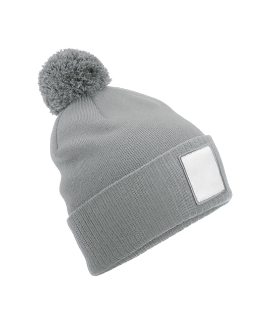 Beechfield B338R Appliqu patch pom beanie - COOZO