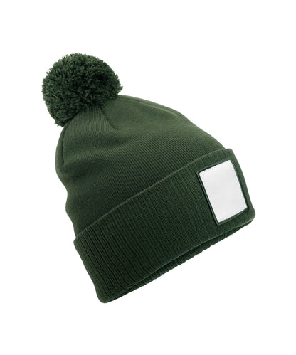Beechfield B338R Appliqu patch pom beanie - COOZO