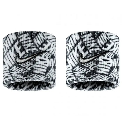 NIKE NKNIKE61 WRISTBAND DRI-FIT SWOOSH CLASSIC PRINTED BLACK/WHITE - COOZO