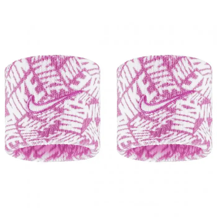 NIKE NKNIKE61 WRISTBAND DRI-FIT SWOOSH CLASSIC PRINTED BLACK/WHITE - COOZO