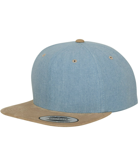 Flexfit YP009 Chambray-suede snapback (6089CH) - COOZO