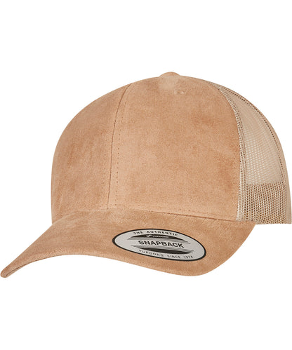 Flexfit YP236 Imitation suede leather trucker cap (6606SU) - COOZO