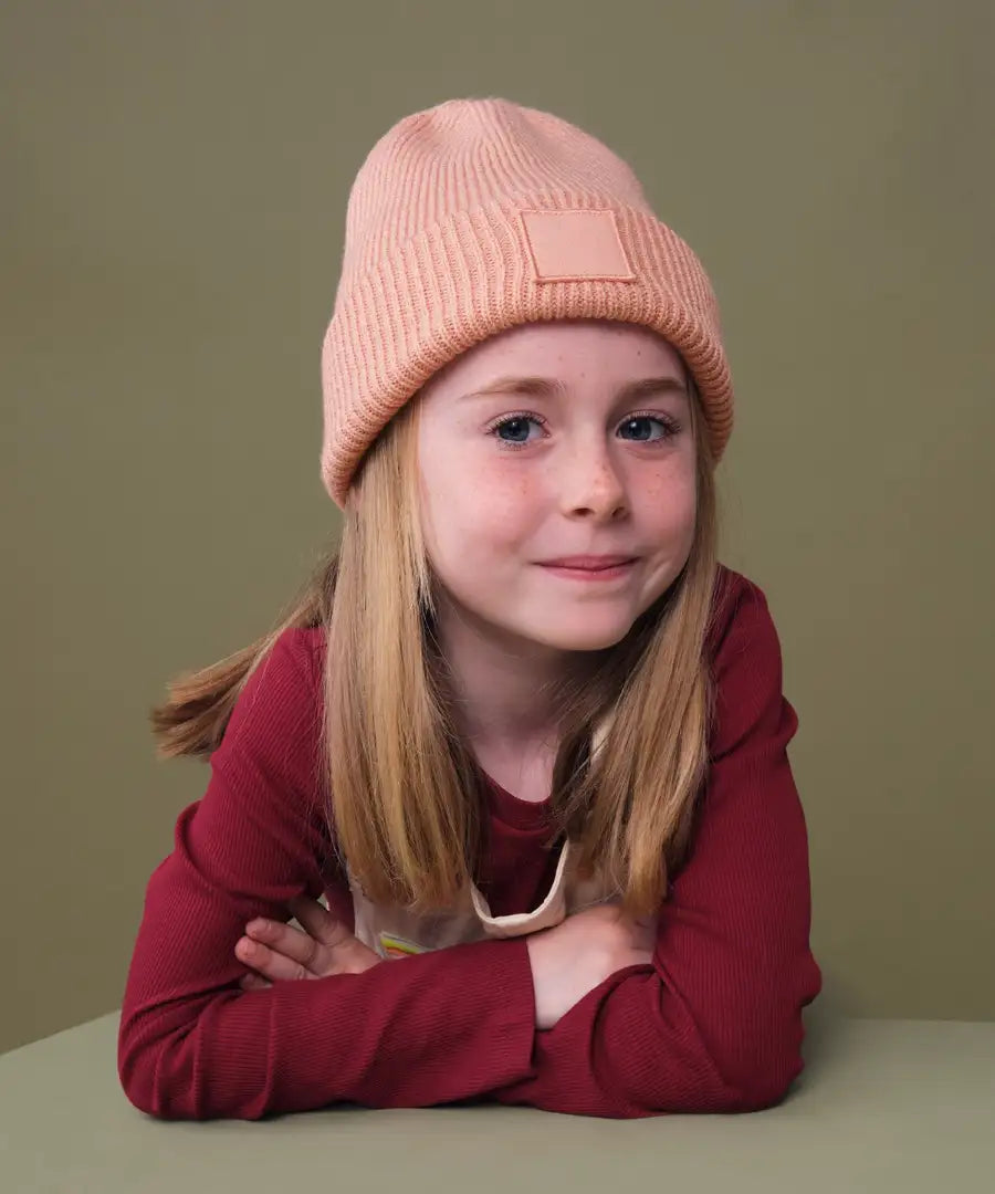 COOZO-Kids Cuff Tonal Patch Beanie